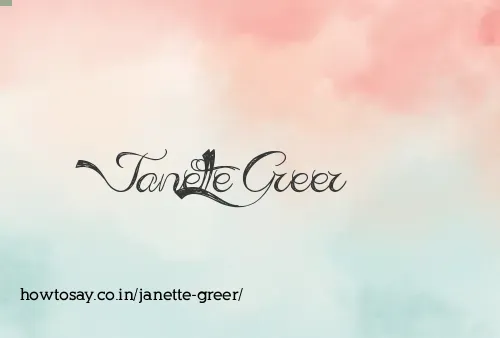 Janette Greer