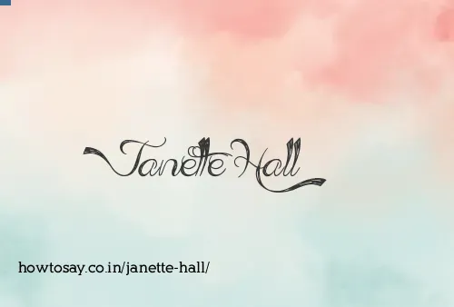 Janette Hall
