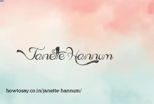 Janette Hannum