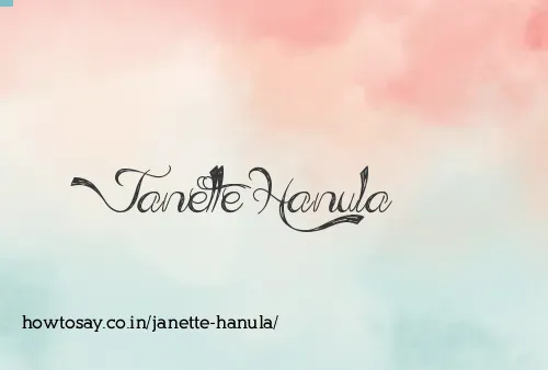 Janette Hanula