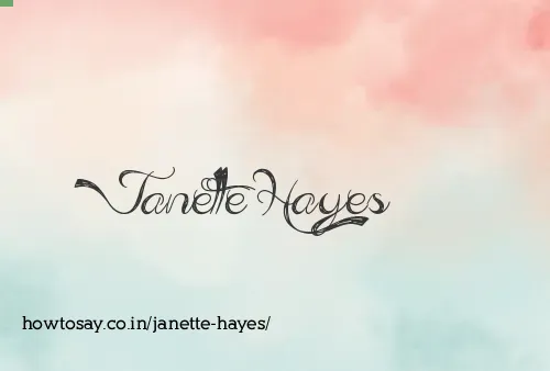 Janette Hayes