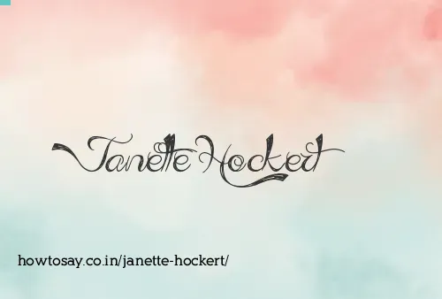 Janette Hockert