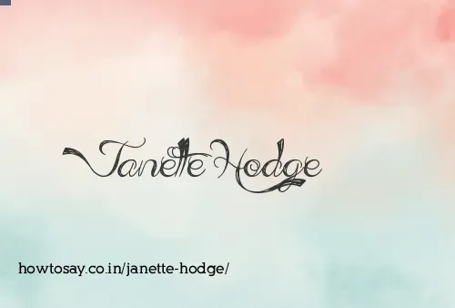 Janette Hodge