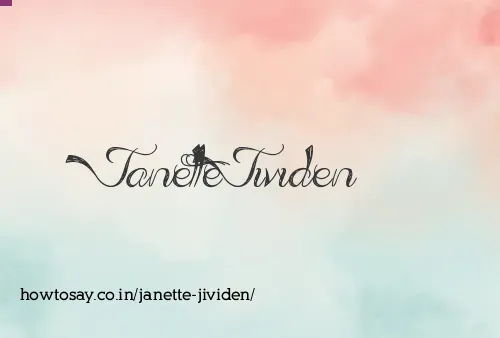 Janette Jividen