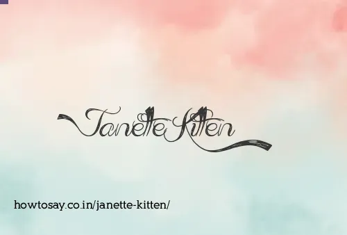 Janette Kitten