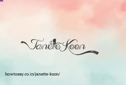 Janette Koon