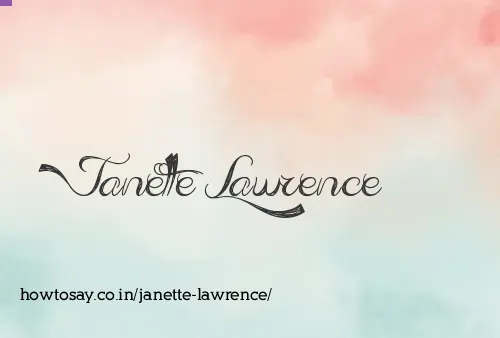 Janette Lawrence
