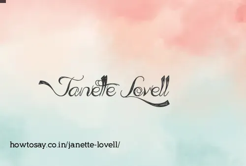 Janette Lovell