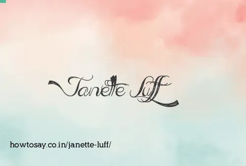 Janette Luff