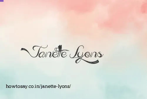 Janette Lyons