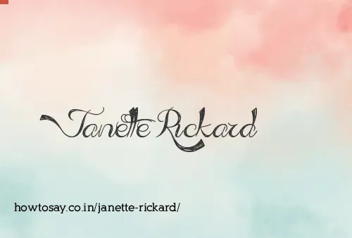 Janette Rickard