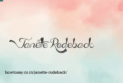 Janette Rodeback