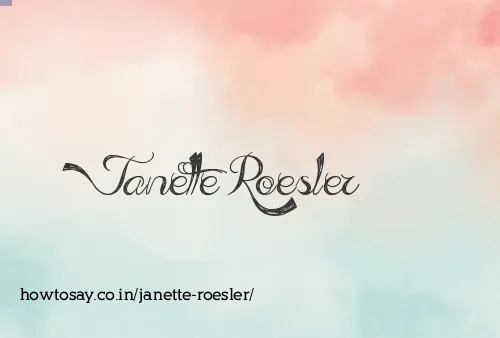 Janette Roesler