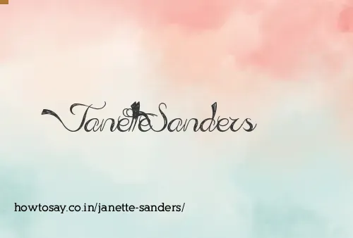 Janette Sanders