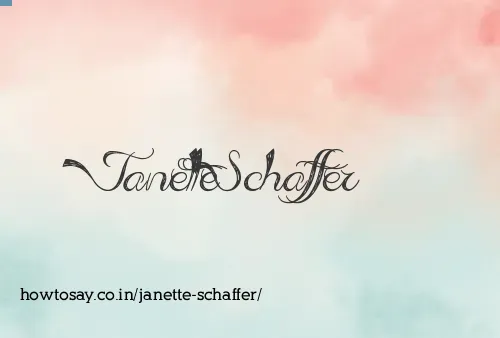 Janette Schaffer