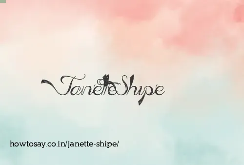 Janette Shipe