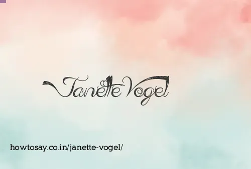 Janette Vogel