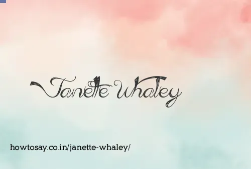 Janette Whaley