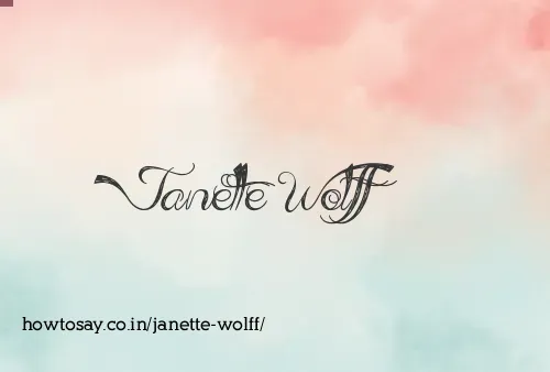 Janette Wolff
