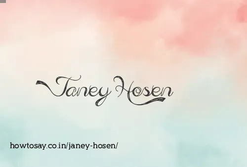 Janey Hosen