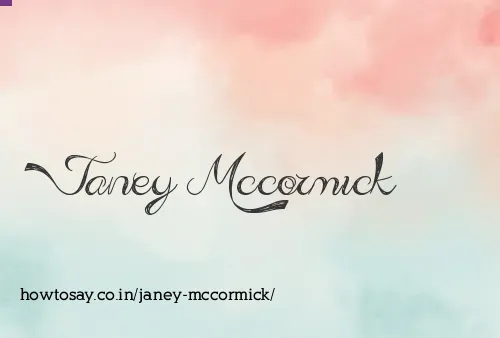 Janey Mccormick