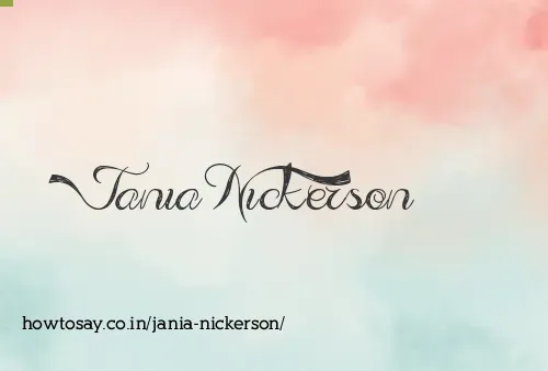 Jania Nickerson