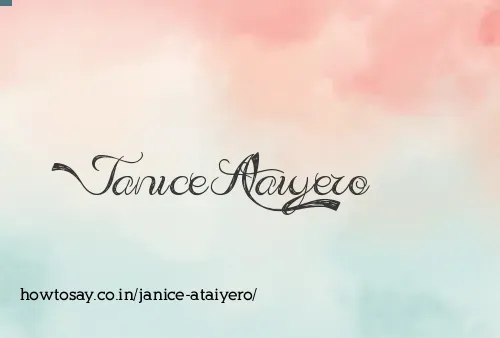 Janice Ataiyero