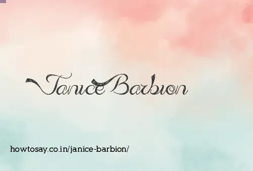 Janice Barbion