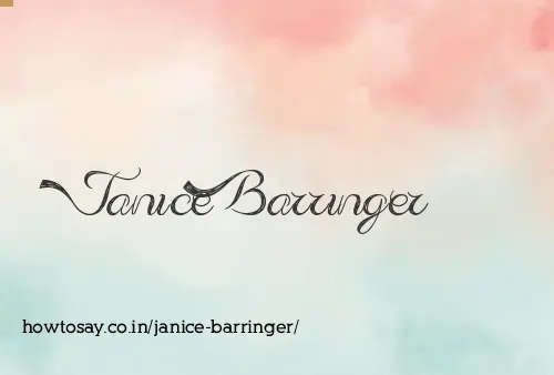 Janice Barringer