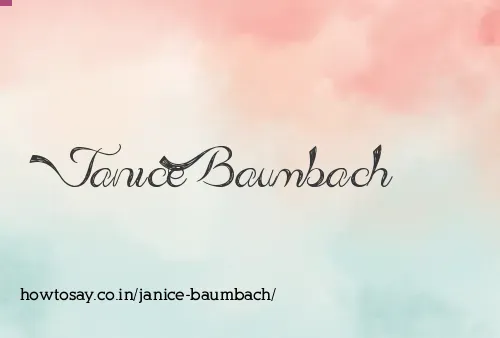 Janice Baumbach