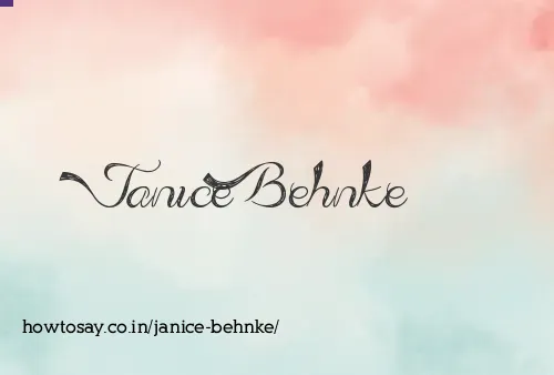 Janice Behnke
