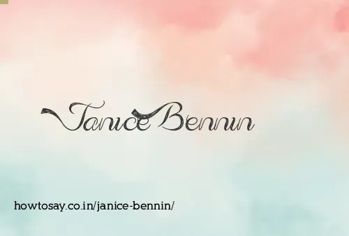 Janice Bennin