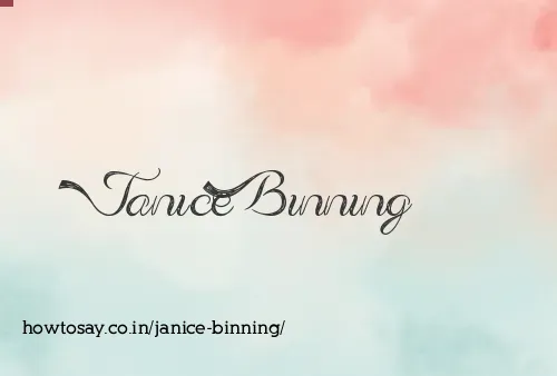 Janice Binning