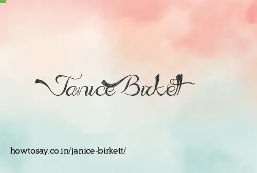 Janice Birkett