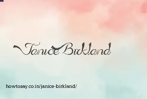 Janice Birkland