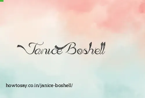 Janice Boshell