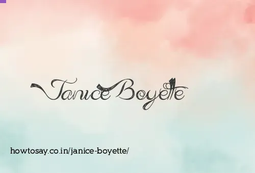 Janice Boyette