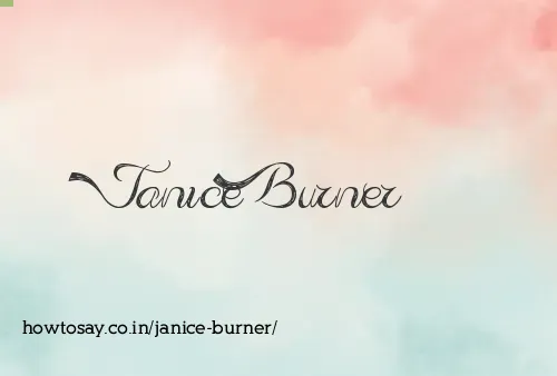 Janice Burner