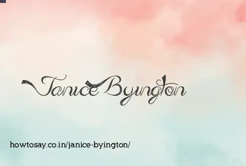 Janice Byington