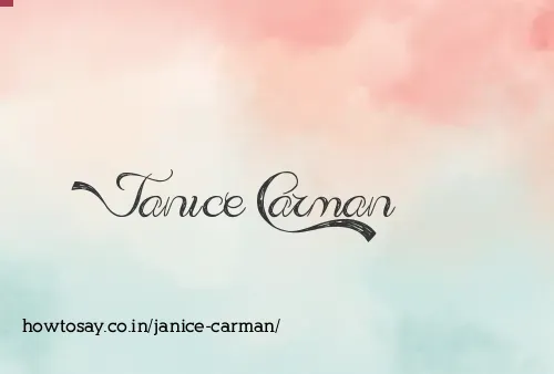 Janice Carman
