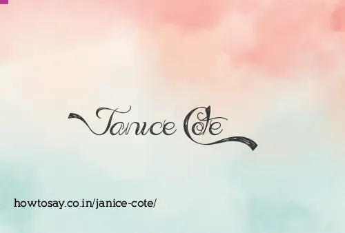 Janice Cote