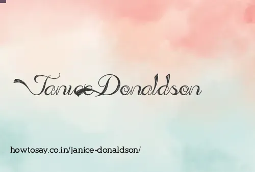 Janice Donaldson