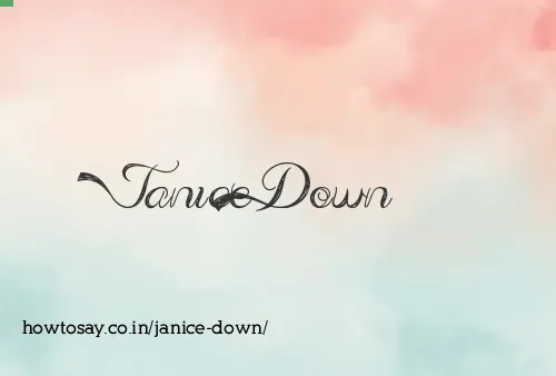 Janice Down