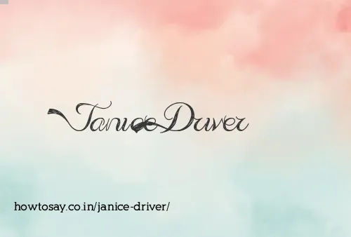 Janice Driver