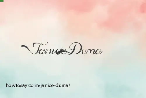 Janice Duma