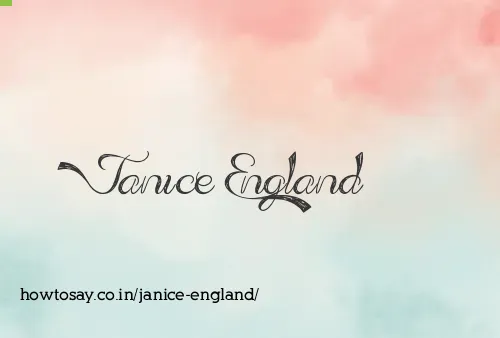 Janice England