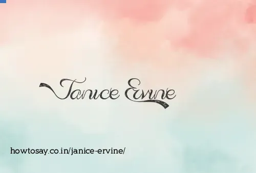 Janice Ervine