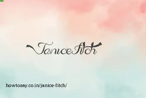 Janice Fitch