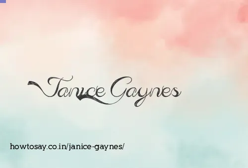 Janice Gaynes