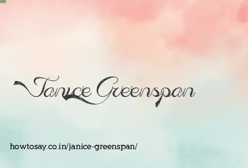 Janice Greenspan